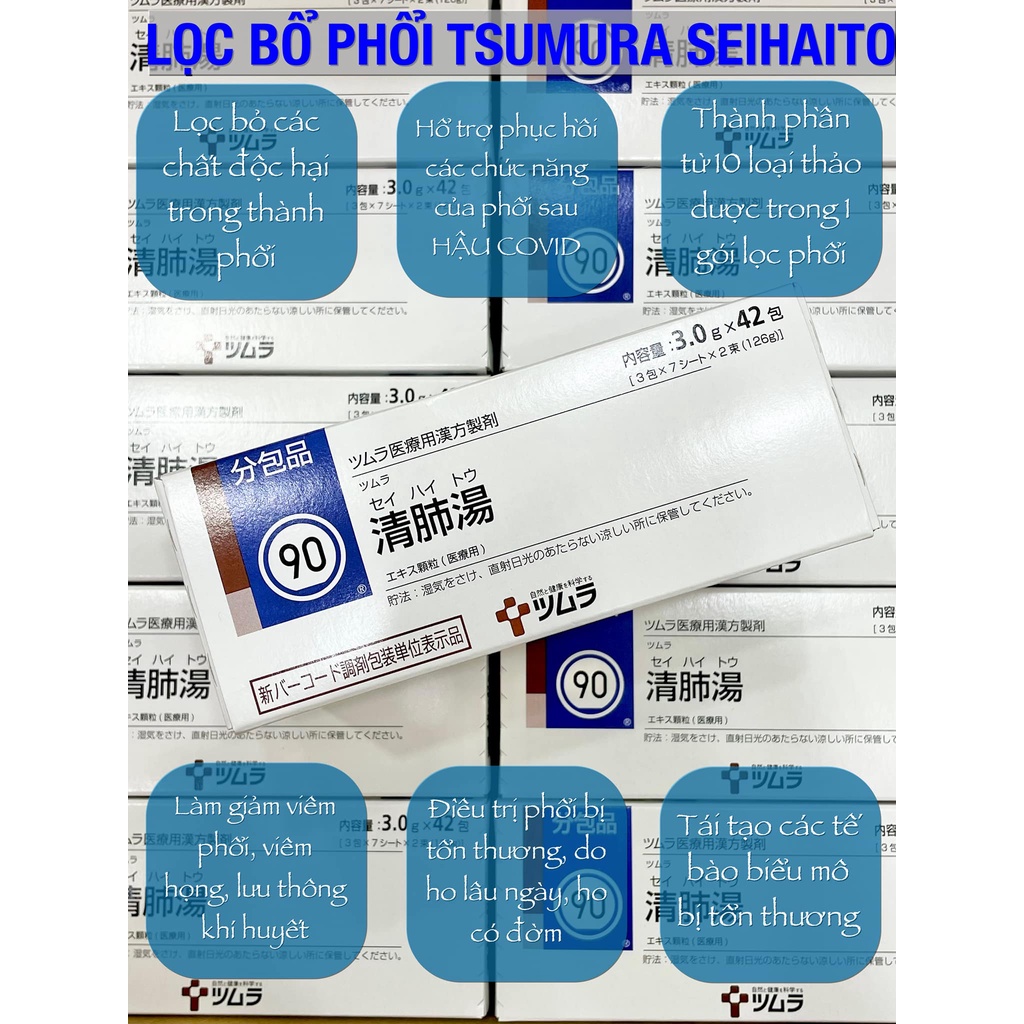 Lọc Phổi Tsumura Seihaito 90 Nhật Bản 42 Gói - THẢI ĐỘC PHỔI