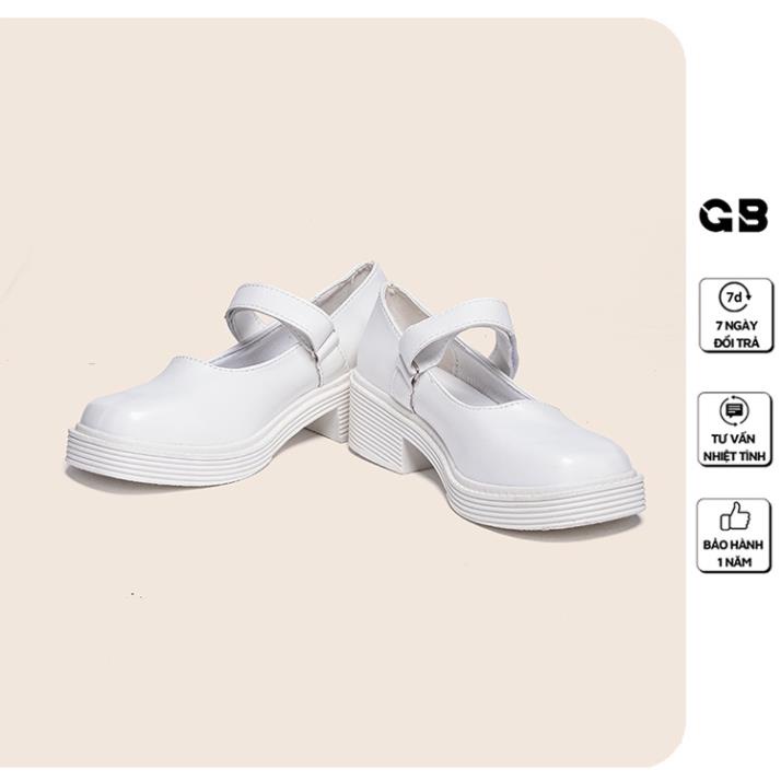 Giày oxford nữ giayBOM quai dán đế cao 4 cm B1183
