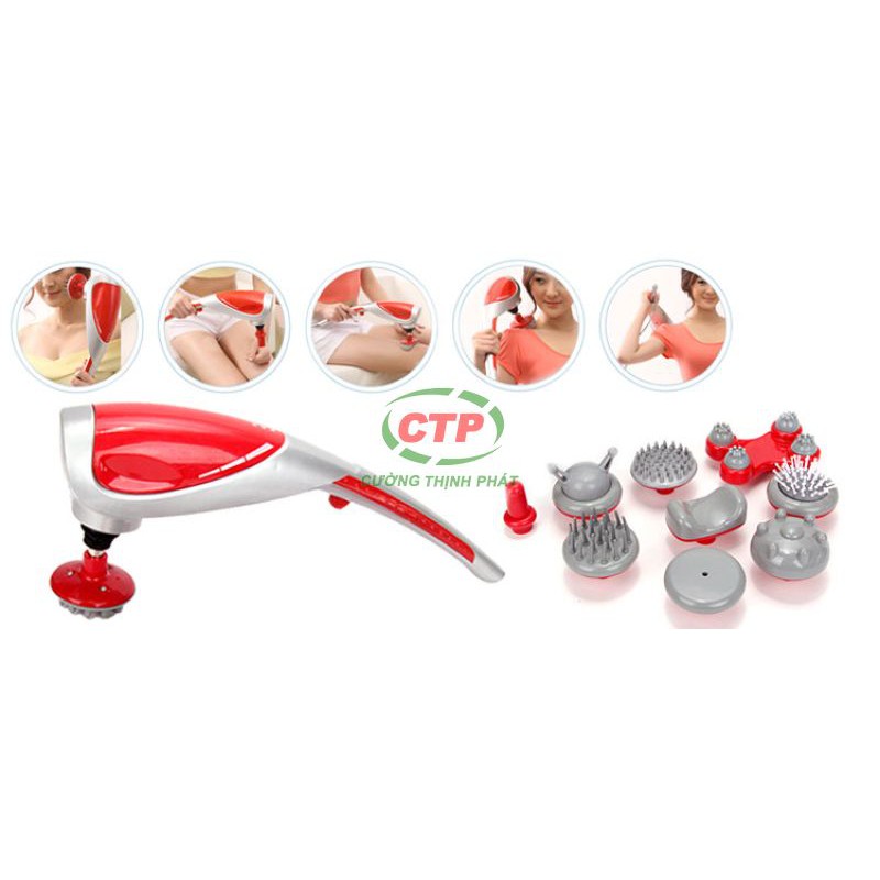 Máy matxa cầm tay, máy đấm lưng cầm tay 10 đầu hồng ngoại King Massager