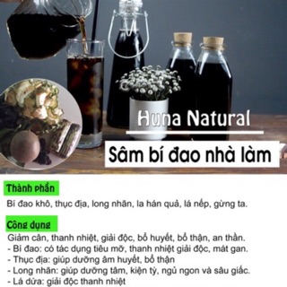 Trà Sâm Bí Đao theo set và túi lọc tiện dụng, Quả La Hán Thanh Nhiệt, Mát Gan Giải Độc