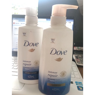Dầu gội dove thái lan 450ml dầu xả 425ml phục hồi hu tổn