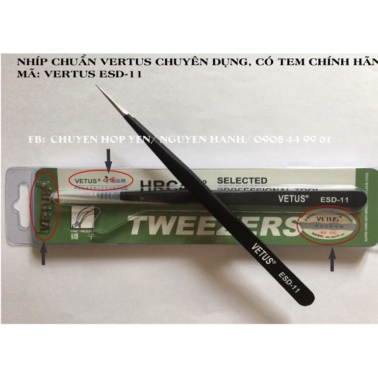 NHÍP VERTUS NHẶT LÔNG YẾN CHUYÊN DỤNG