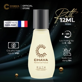 Nước hoa CHAVA RUTH 12ml chính hãng dành cho Nữ - theo Tiêu Chuẩn Pháp (lưu hương 8-12h)