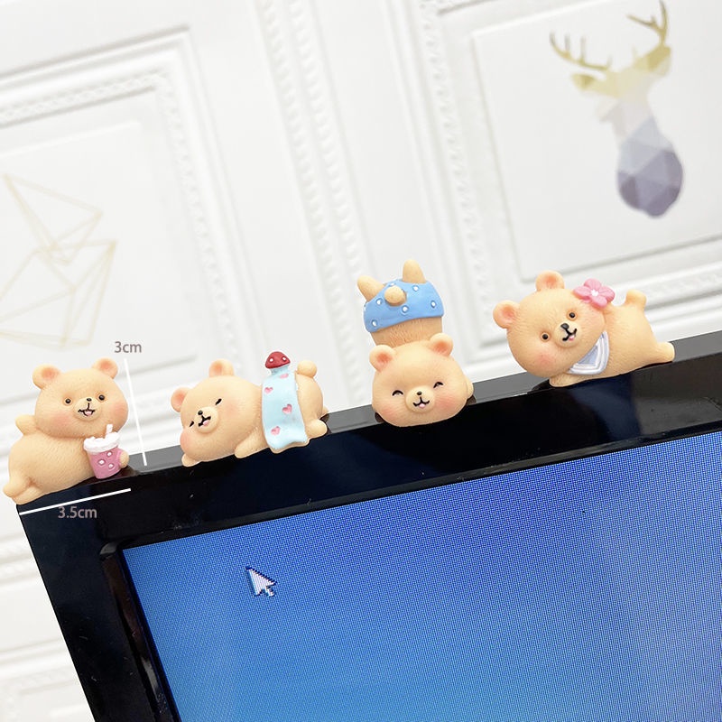 INS Búp Bê Trang Trí Màn Hình laptop/Điện Thoại Để Bàn Hình Trái Tim Cô Gái Dễ Thương