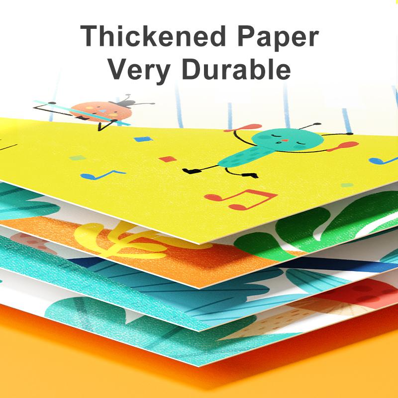 Tập Tranh Vẽ Bằng Tay Đã Có Sẵn Hình Nền Cho Bé - Mideer Finger Paint Art
