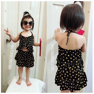 Bộ bikini chấm bi cho bé gái 6-18kg