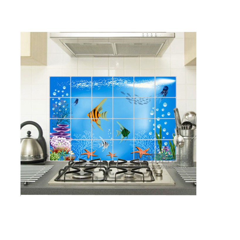 Miếng dán chống dầu mỡ, dễ lau chùi KT 60x90cm (giao hình ngẫu nhiên)