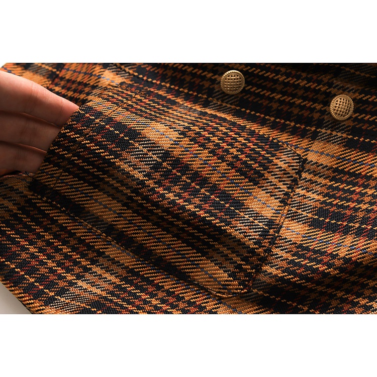 Y661 Chân váy caro eo cao xuất dư của ZARA