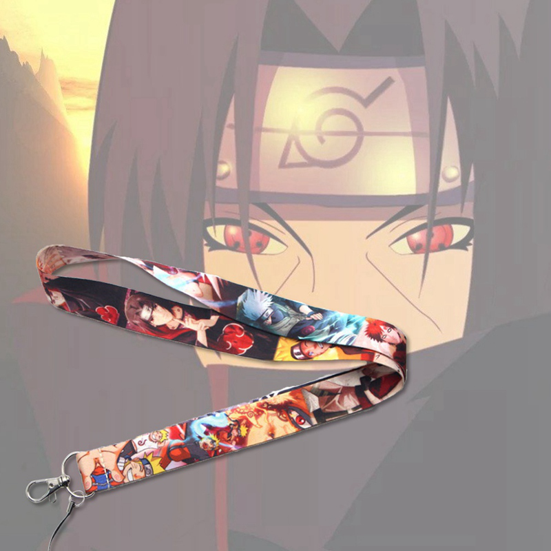 Dây đeo điện thoại in hoạt hình Naruto độc đáo dễ thương có khóa kim loại