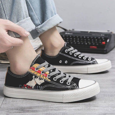 One Piece phiên bản Hàn Quốc All-match Graffiti Casual giày nam