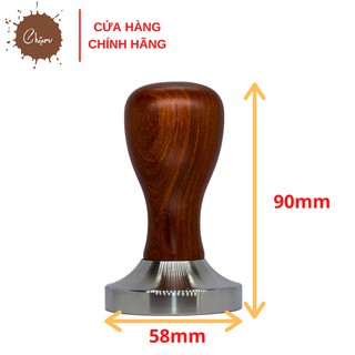 Tamper nén cà phê 58mm cán gỗ