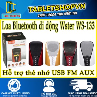 Loa Bluetooth di động Wster WS-133 hỗ trợ thẻ nhớ USB FM AUX