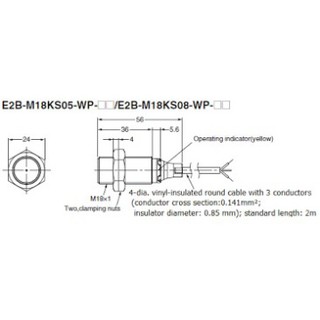 CẢM BIẾN OMRON E2B-M18KS05-WP-C1