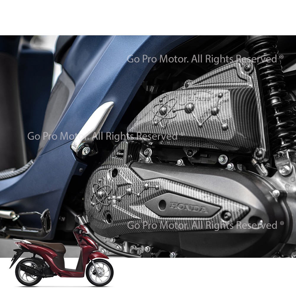 [CHÍNH HÃNG] Bộ Ốp Lốc Máy &amp; Bầu Lọc Gió VISION 2021 Nhựa Xi