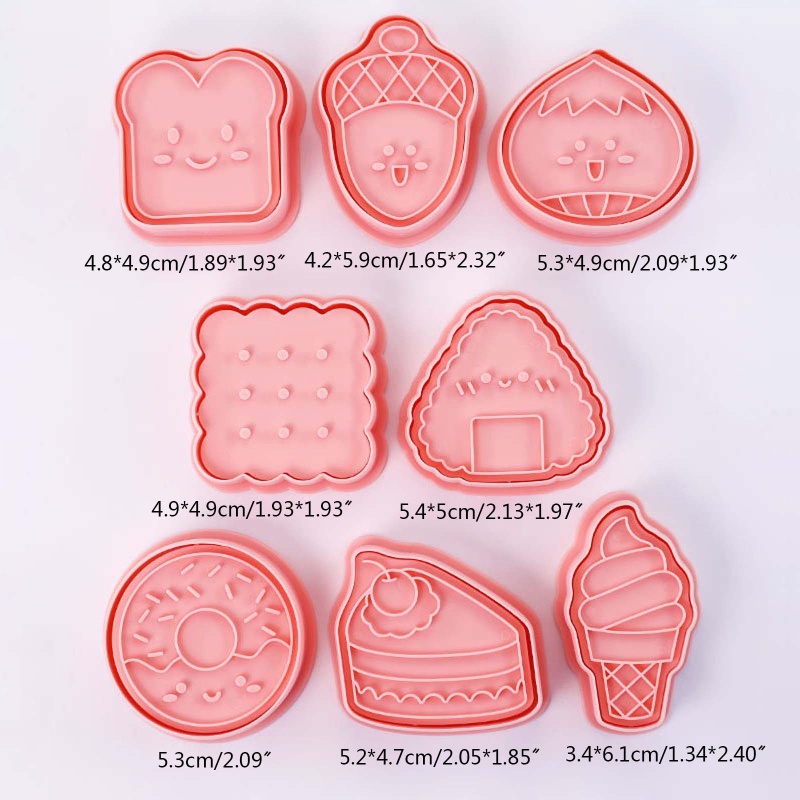 Bộ 8 Khuôn Cắt Bánh Quy Hình Nón Cho Bé