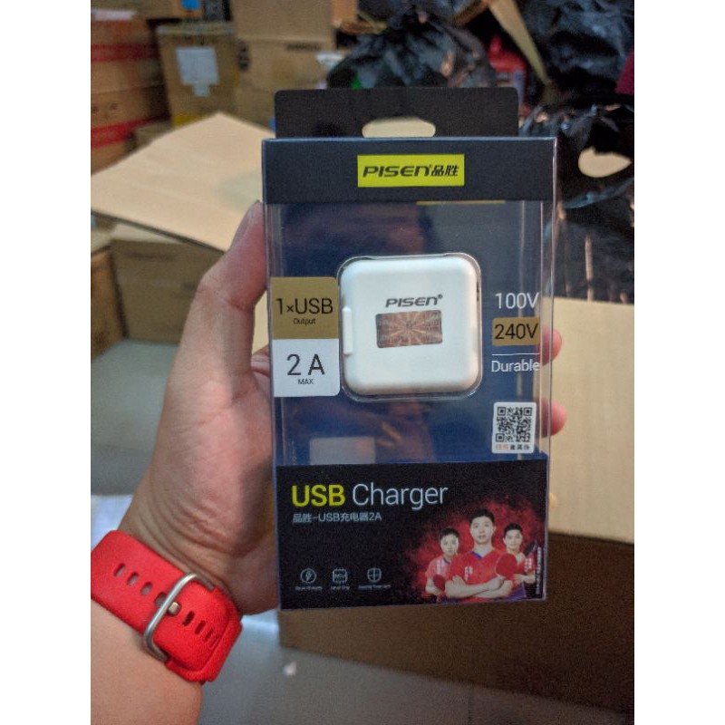 Cốc sạc Pisen 2A 1 cổng USB