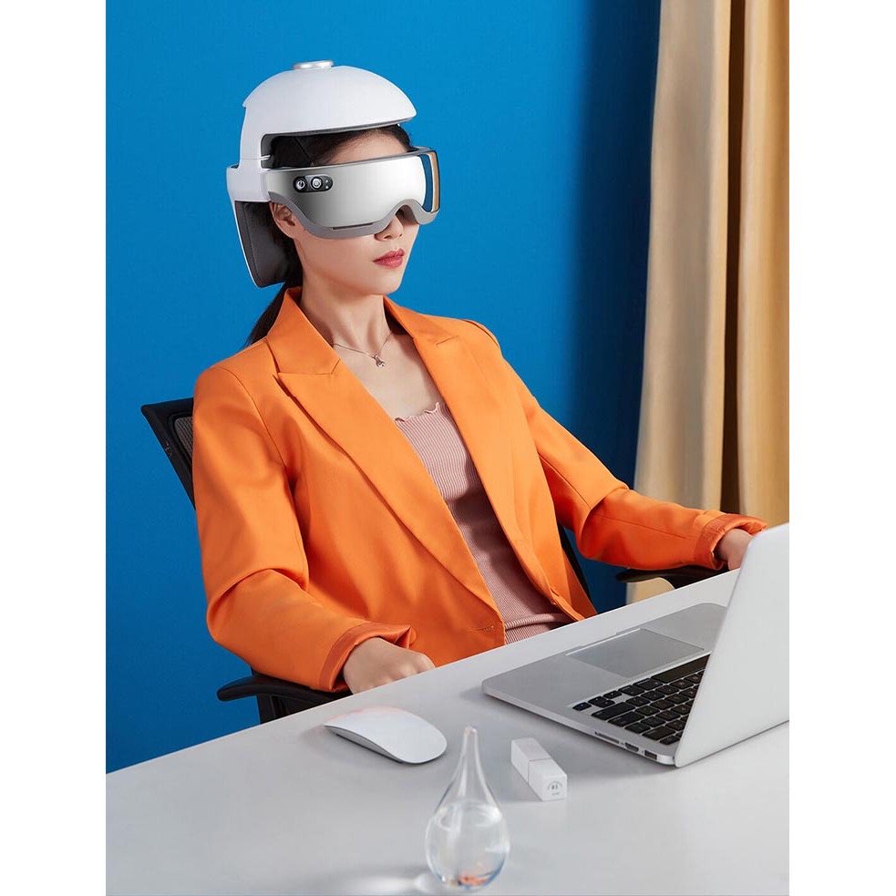 Máy massage đầu, mắt Momoda Smart SX315, massage huyệt, kết nối Bluetooth