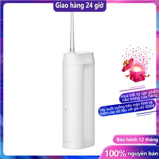 Máy làm sạch răng bằng tăm nước không dây Xiaomi Youpin Zhibai thiết kế vòi phun kép có thể sạc lại