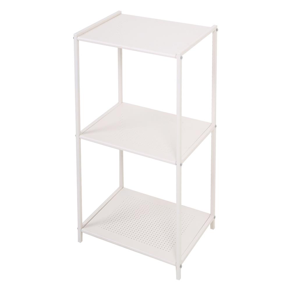 HomeBase FURDINI Bộ kệ để đồ bằng thép có 3 tầng AKONO W39xH80xD30cm màu kem
