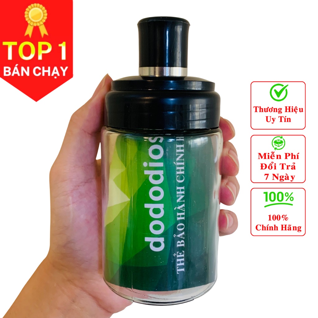 Lọ bình thủy tinh đựng gia vị kèm thìa cao cấp thông minh chính hãng dododios