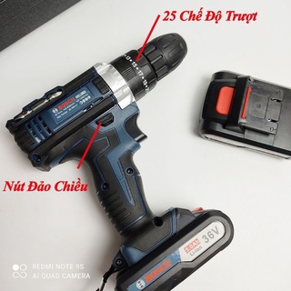 Máy khoan pin. B.0.S.C.H36v động cơ sử dụng 100% đồng