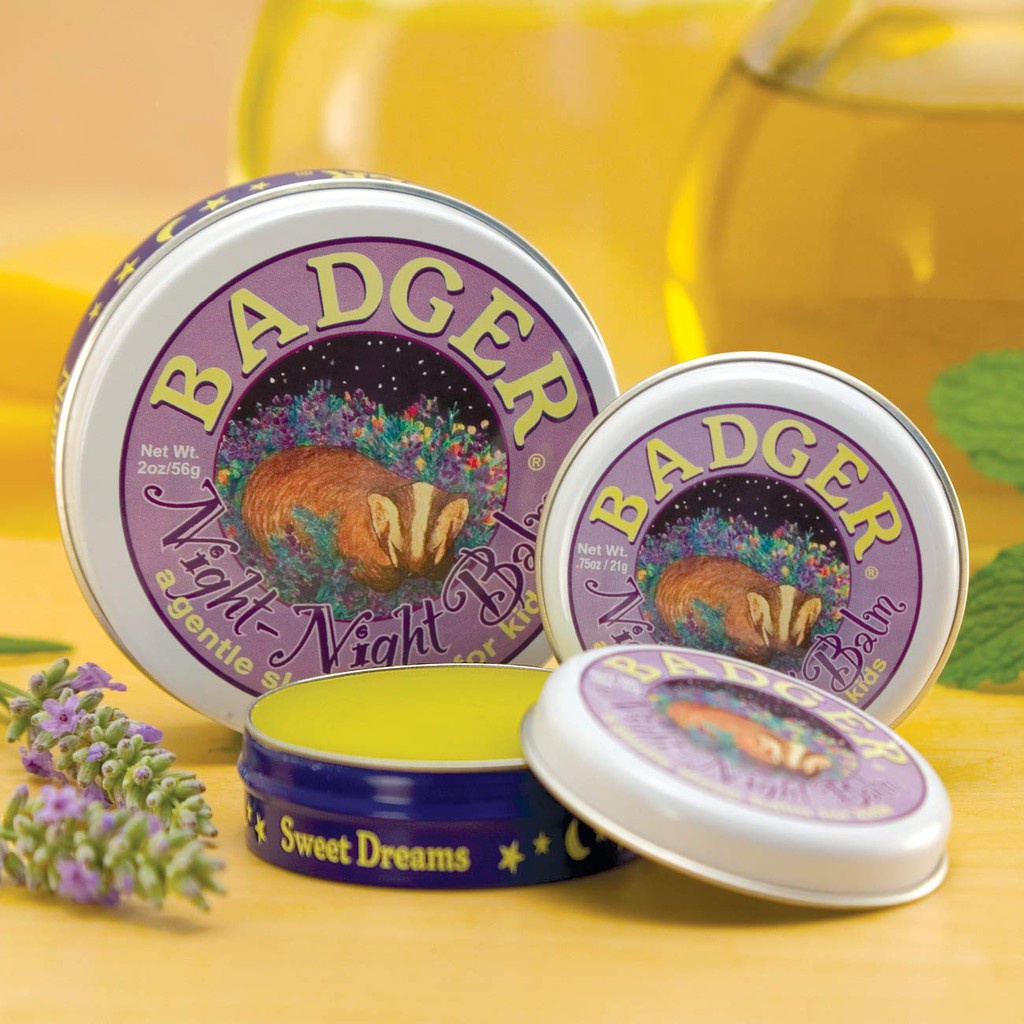 Badger - Sáp Hữu Cơ Giúp Bé Ngủ Ngon - Night Night Balm [USDA Organic]