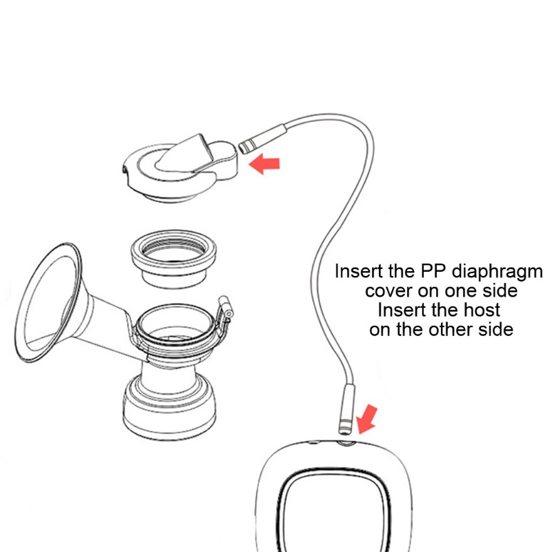Ống Bơm Thay Thế Bằng Silicone Không BPA Cho Máy Hút Sữa