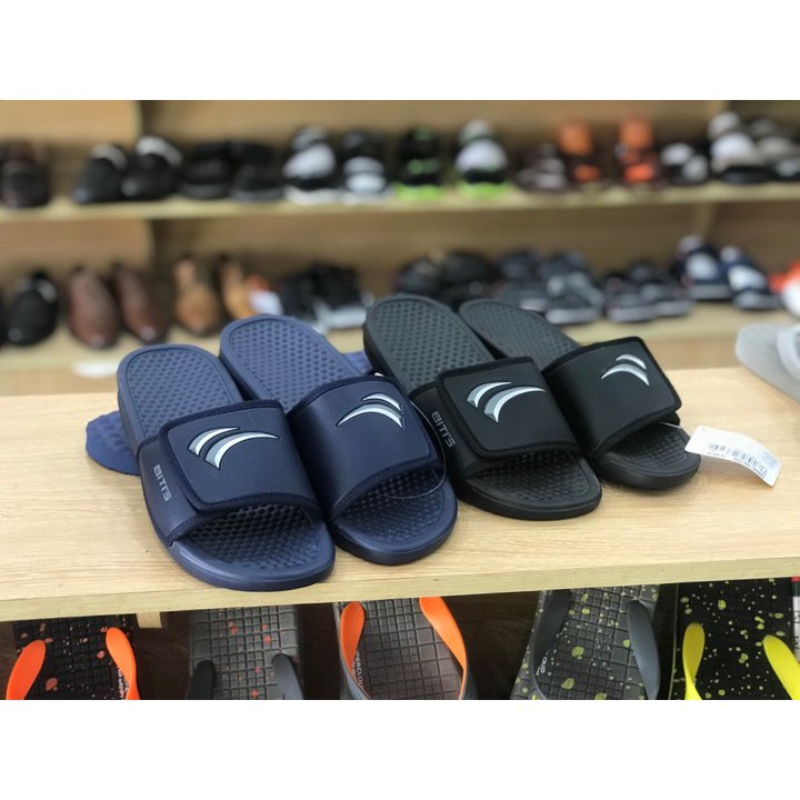 Dép lê nam BT DEM067 nhẹ, êm bền size 38-43 màu xanh và đen (hỗ trợ khâu có điều kiện)