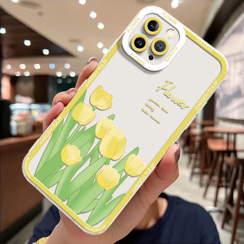 Ốp Điện Thoại TPU Dẻo Trong Suốt Họa Tiết Hoa Xinh Xắn Cho IPhone 14 13 12 Pro Max XS XR X 8 7 6S 14 Plus 11