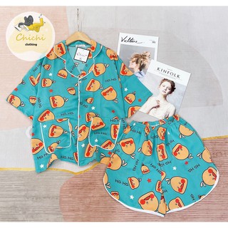 Đồ ngủ pijama DƠI đùi chất lụa Mango