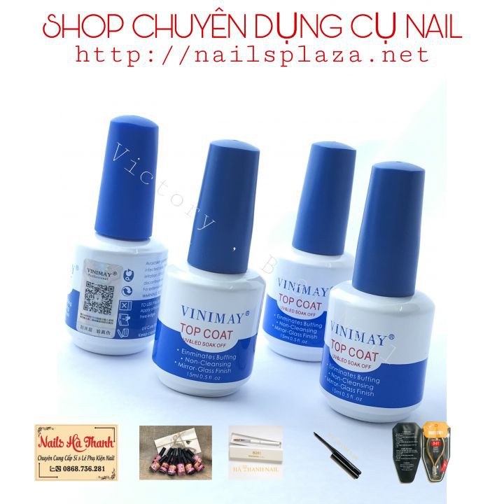 [ Hàng Chính Hãng ] Top Coat , Top Bóng Vinimay 15ml