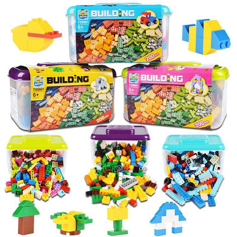 Bộ 200 Miếng Lego Xếp Hình Chất Lượng Cao