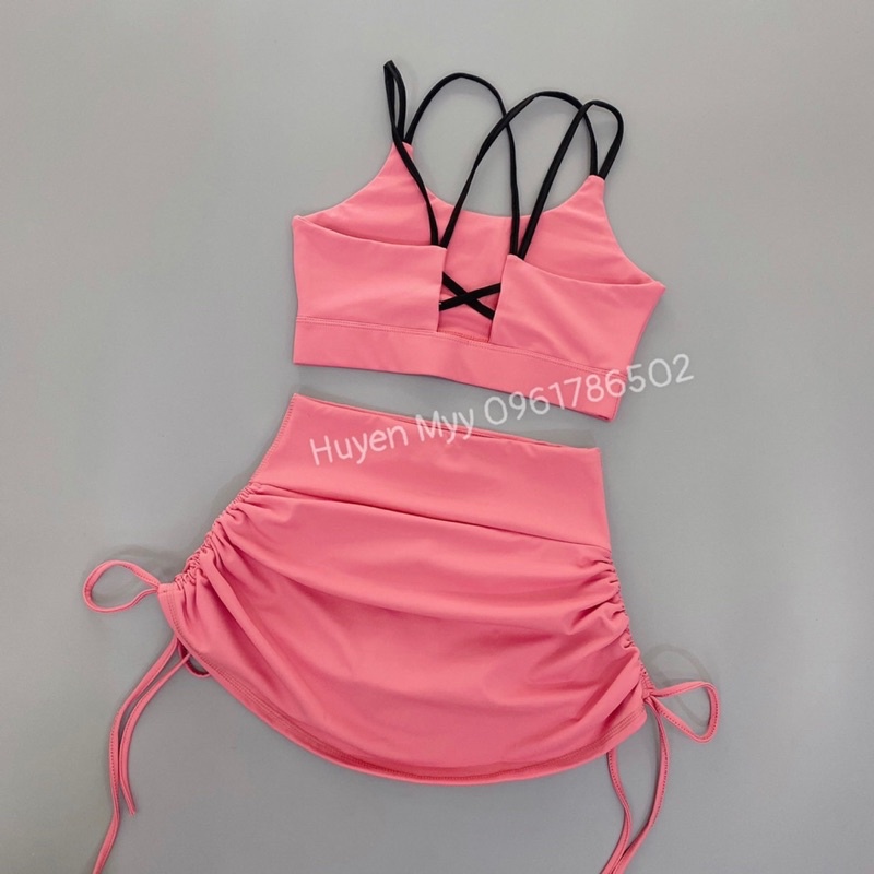 BỘ ĐÙI VÁY PHỐI ÁO ĐAN LƯNG