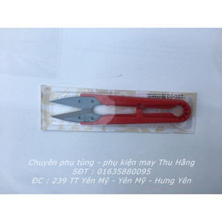 Kéo bấm cắt chỉ nhựa đỏ dj-107