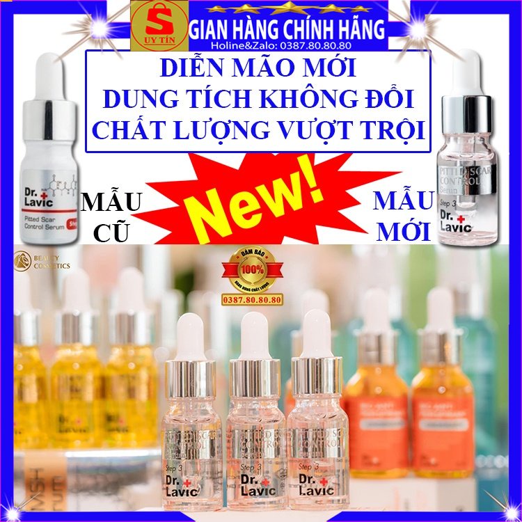 Tinh chất Serum sẹo rỗ và mụn thâm tái tạo phục hồi da step 3 Dr.lavic cho mặt body tốt nhất hiện nay coollagen sinh học