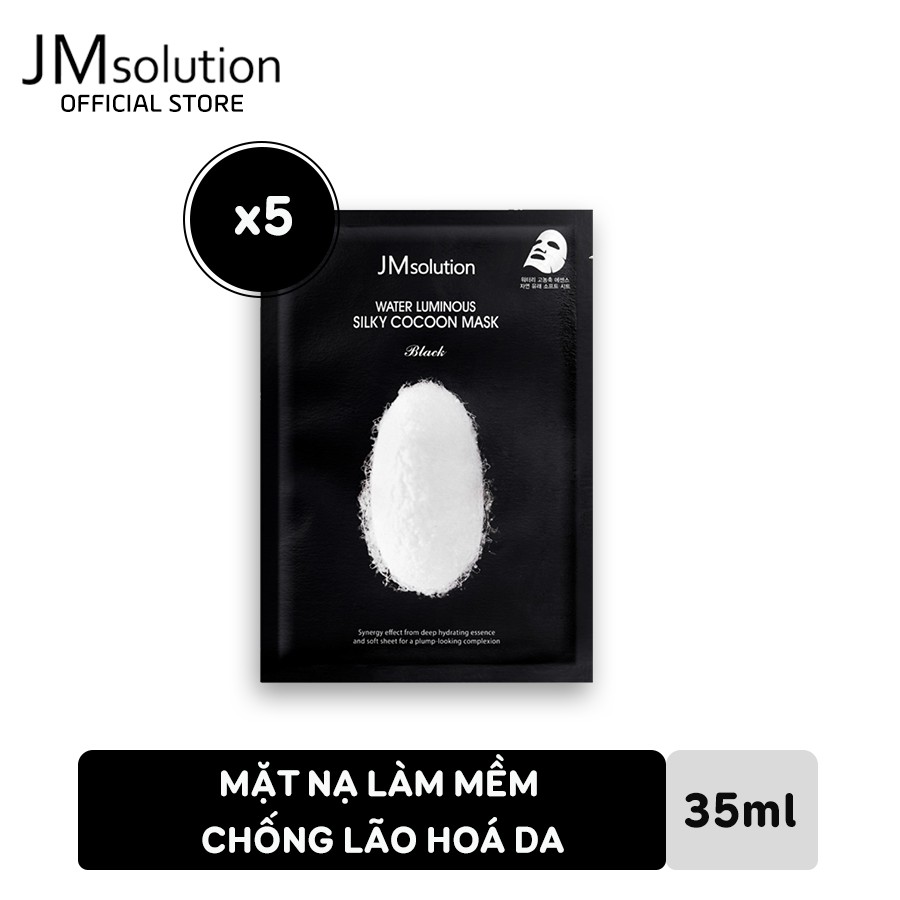 Combo 5 Mặt Nạ JMsolution Water Luminous Silky Cocoon Mask Làm Mềm, Cấp Ẩm Và Dưỡng Trắng Da 35ml x5