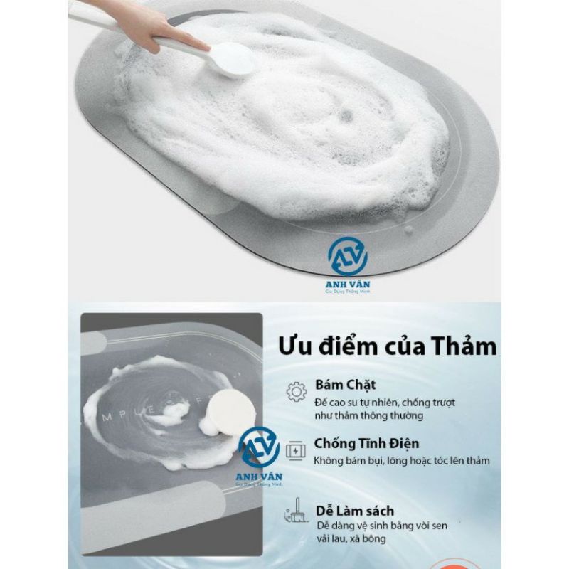 thảm lau chân cao cấp thấm nước tốt ,không trơn trợt