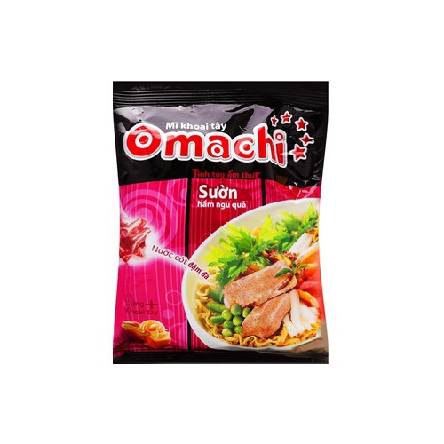 Mì Omachi tôm chua cay/ sườn hầm ngũ quả/ bò hầm 80g