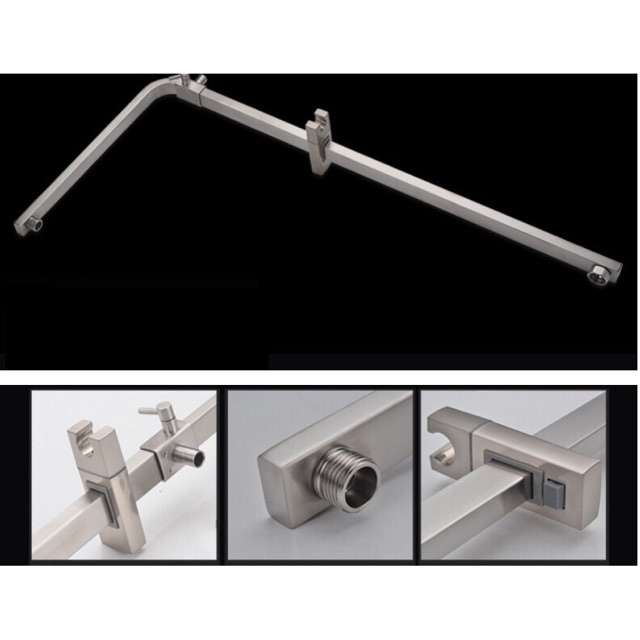 Bộ Sen Cây Tắm Đứng Nóng Lạnh INOX 304 Cao Cấp SCI03 và tay sen tắm và dây sen