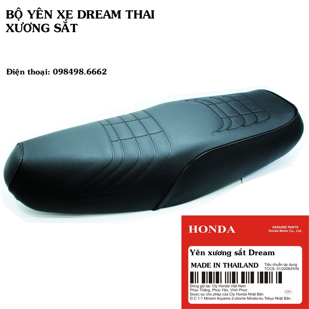 Bộ yên xe Drean xương sắt hãng Honda