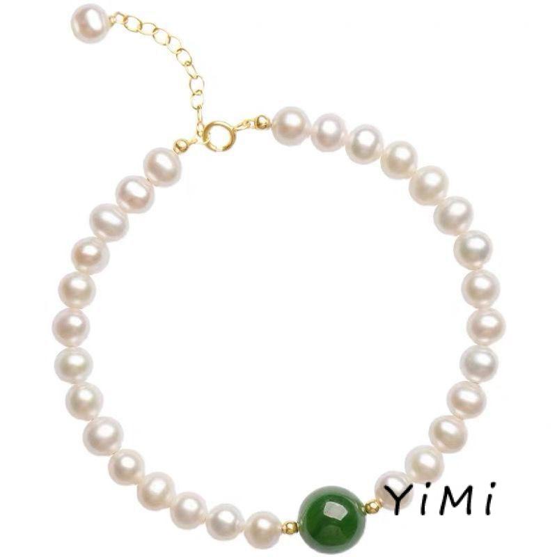 Vòng Tay Đính Hạt Ngọc Trai Thời Trang Dành Cho Nữ