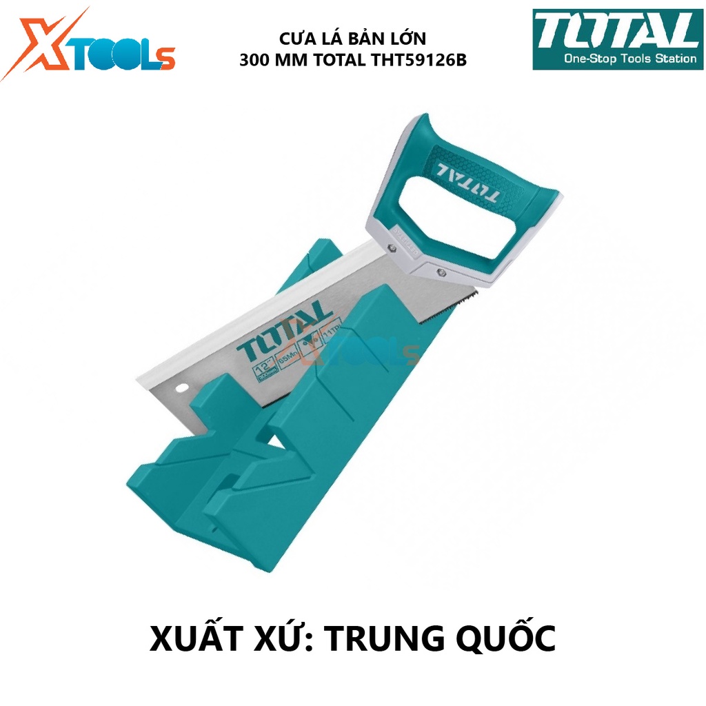 Cưa lá bản lớn Total THT59126B | Cưa cầm tay 300mm Độ dày 0.8mm lưỡi cưa thép cao cấp, không cong, răng cưa chịu nhiệt t