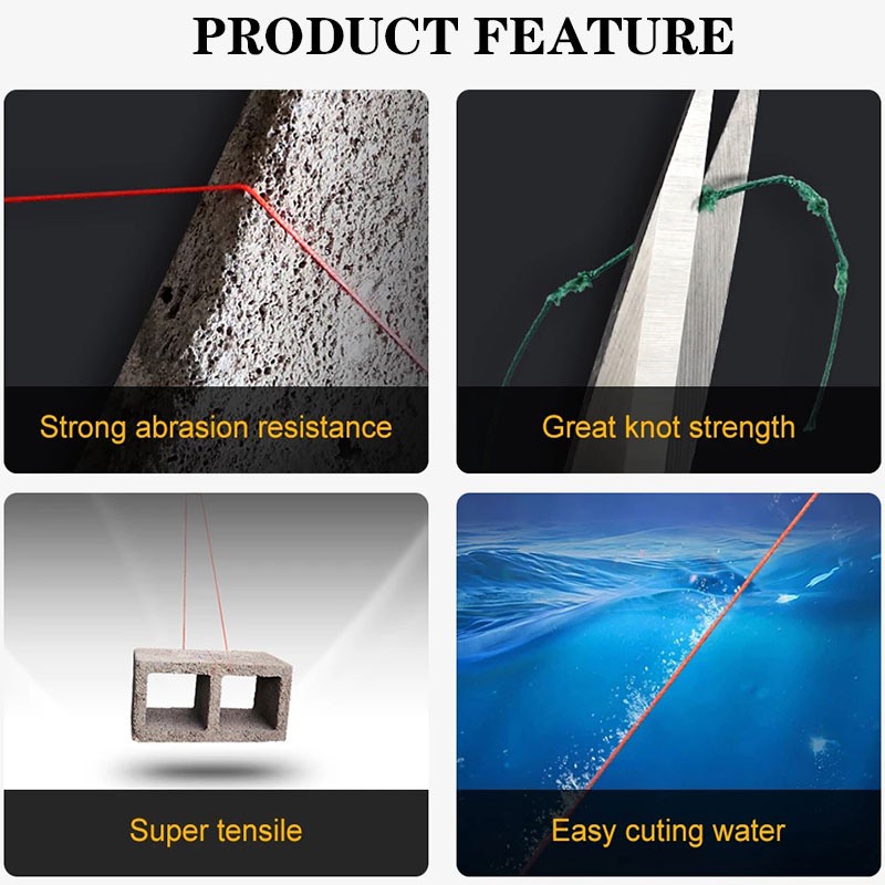 Cuộn dây cước câu cá bện 8 sợi 500M 300M 1000M Super PE tali