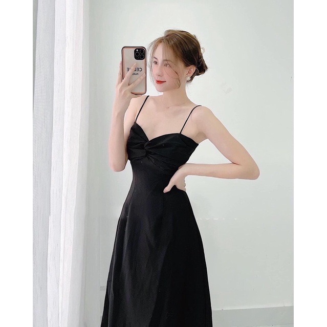 Đầm 2s xoắn ngực 4m