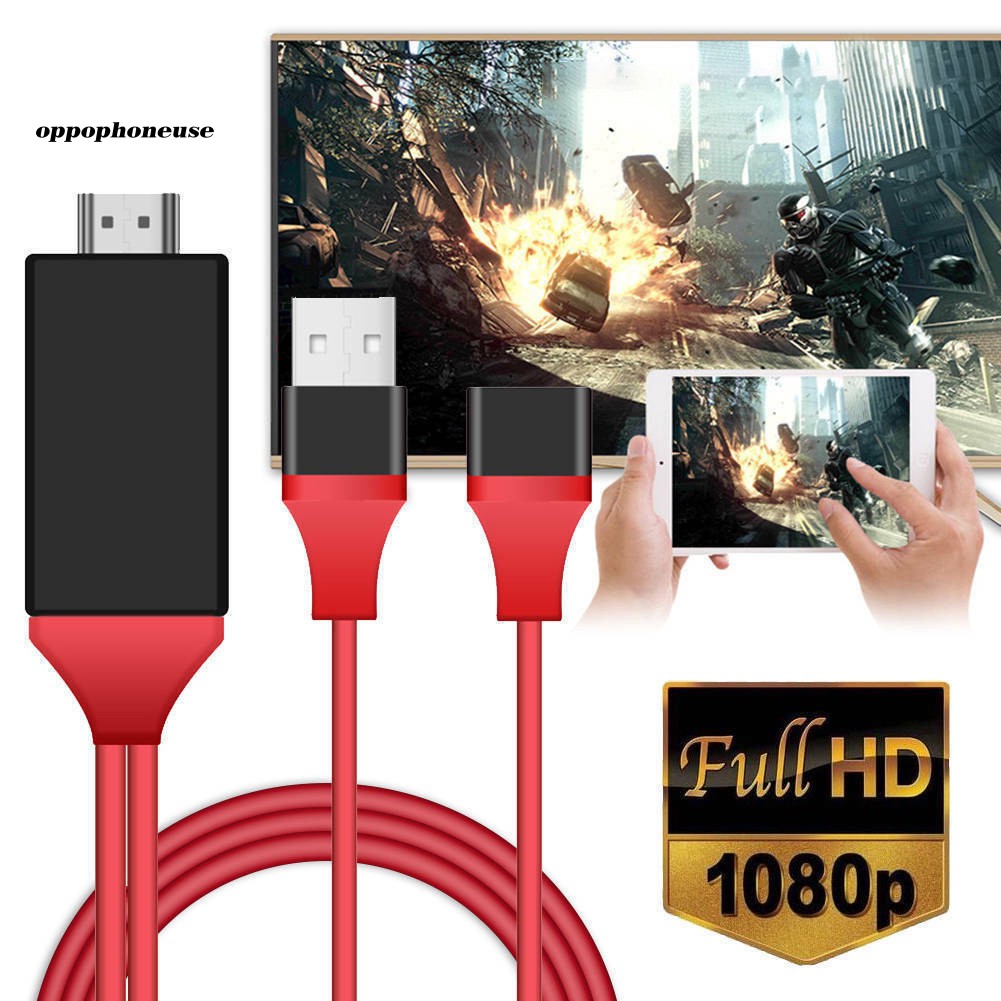 Dây cáp chuyển đổi USB sang HDMI HD 1080P OTG MHL cho iPhone Samsung