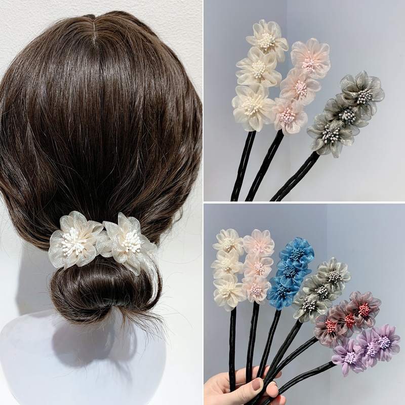 South Korea's New Small Fresh Hair Accessories Flower Plate Hair