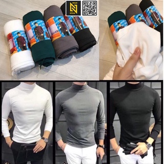 Áo thun giữ nhiệt nam Nolan thu đông cổ cao phong cách Hàn Quốc lót nhỉ mềm mại co giãn dài tay - NN02