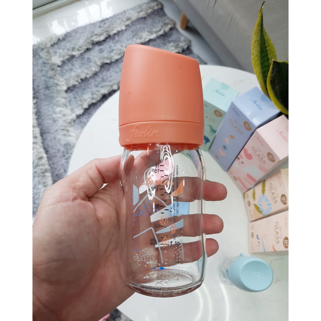Bình Sữa Thủy Tinh Farlin Mẫu Mới - 240ml