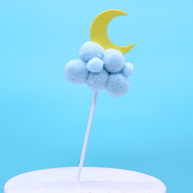 topper cake [FREESHIP] mây bông trăng sao bông đẹp