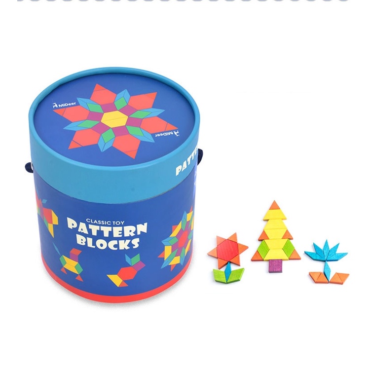 Xếp hình Mideer Pattern Block 250 Chi Tiết